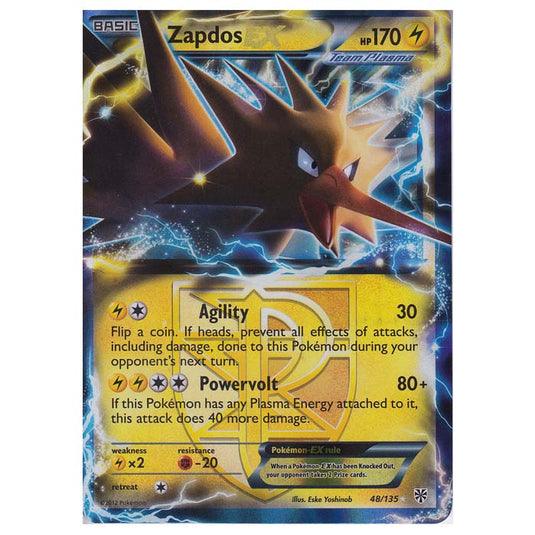 Pokemon - Black & White - Plasma Storm - Zapdos-EX - 048/135