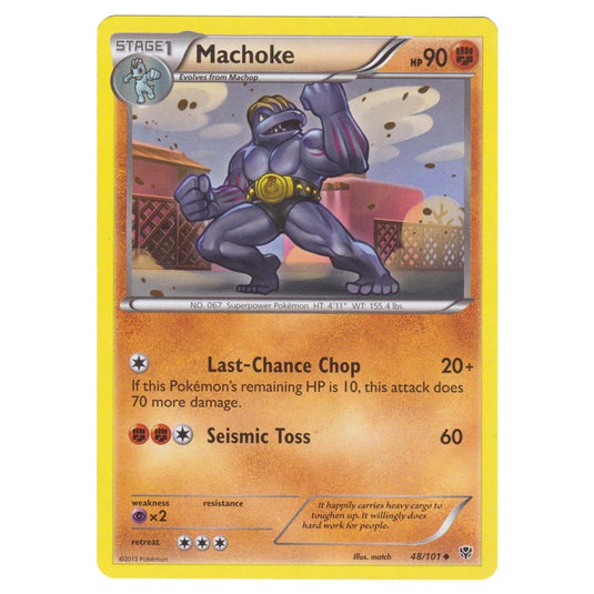 Pokemon - Black & White - Plasma Blast - Machoke - 48/101