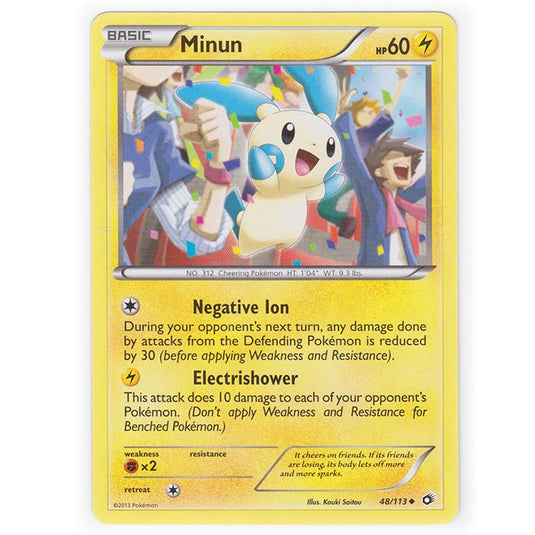 Pokemon - Black & White - Legendary Treasures - Minun - 48/113