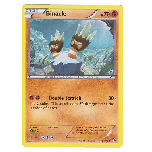 Pokemon - XY - Flashfire - Binacle - 48/106