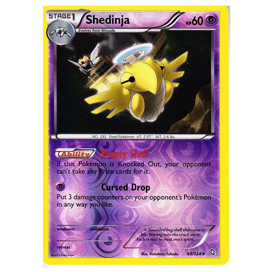 Pokemon - Black & White - Dragons Exalted - (Reverse Holo) Shedinja - 48/124