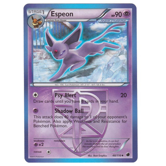 Pokemon - Black & White - Plasma Freeze - Espeon - 48/116