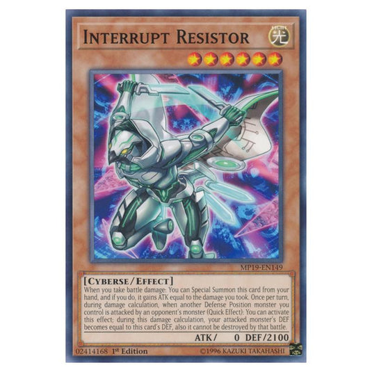 Yu-Gi-Oh! - 2019 Gold Sarcophagus Tin Mega Pack - Interrupt Resistor (Common) MP19-EN149