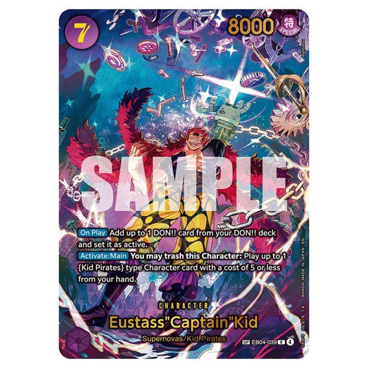 One Piece - OP14 - The Azure Sea's Seven - Eustass"Captain"Kid - EB04-039a