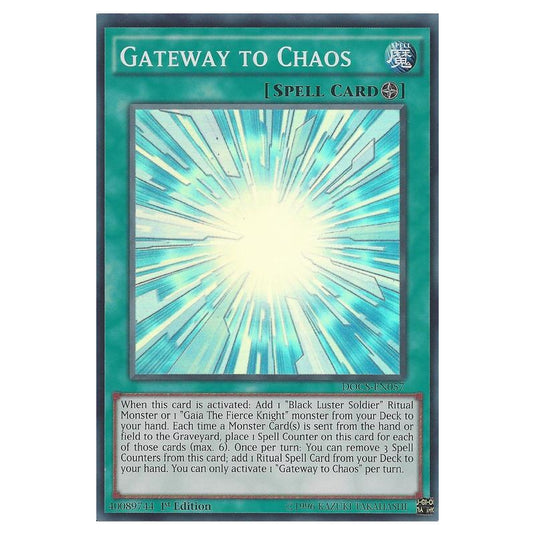 Yu-Gi-Oh! - Dimension of Chaos - Gateway to Chaos (Super Rare) DOCS-EN057