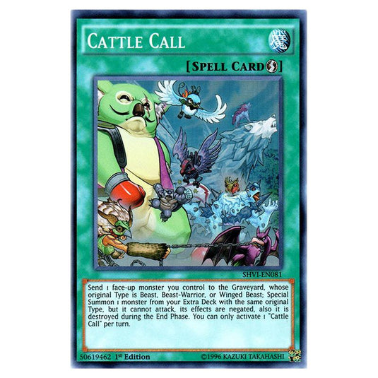 Yu-Gi-Oh! - Shining Victories - Cattle Call (Super Rare) SHVI-EN081