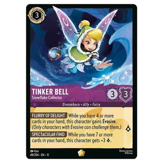 Lorcana - Winterspell - Tinker Bell - Snowflake Collector (Legendary) - 048/204