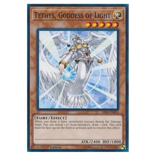 Yu-Gi-Oh! - Structure Deck - Wave of Light - Tethys, Goddess of Light (Common) SR05-EN014