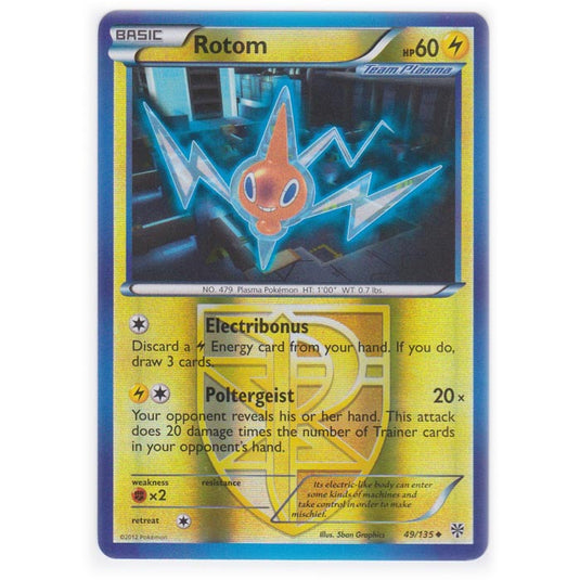 Pokemon - Black & White - Plasma Storm (Reverse Holo) - Rotom - 49/135