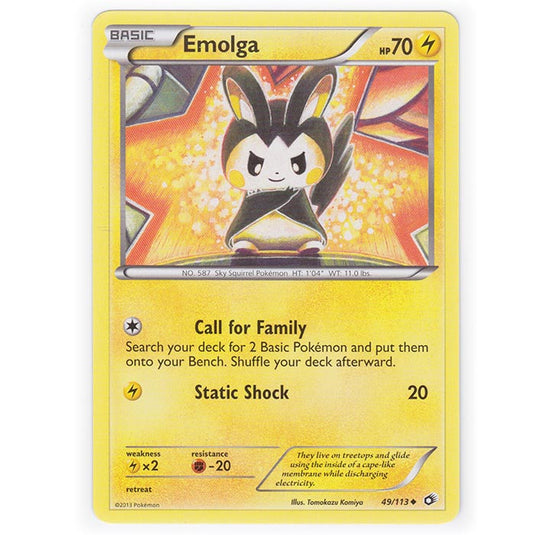 Pokemon - Black & White - Legendary Treasures - Emolga - 49/113