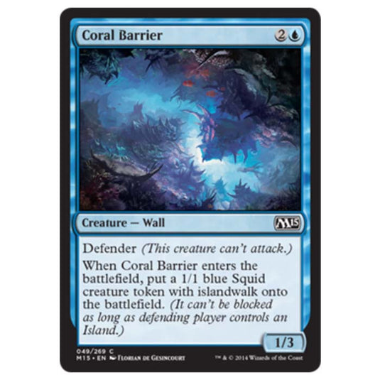 Magic the Gathering - M15 Core Set - Coral Barrier - 49/269