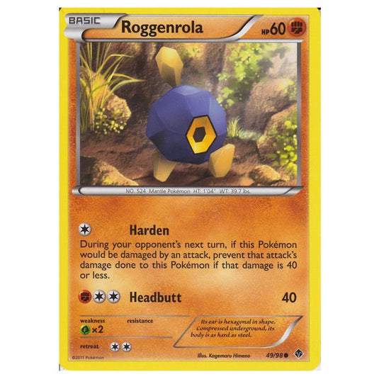 Pokemon - Black & White - Emerging Powers - Roggenrola 49/98