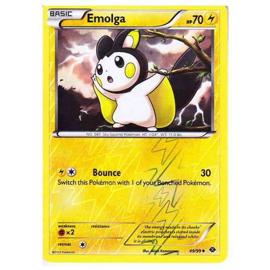 Pokemon - Black & White - Next Destinies - (Reverse Holo) Emolga 49/99