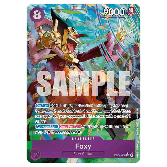 One Piece - OP14 - The Azure Sea's Seven - Foxy - EB04-036a