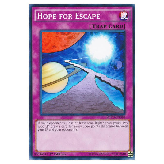 Yu-Gi-Oh! - Pendulum Domination Structure Deck - Hope for Escape (Common) SDPD-EN040