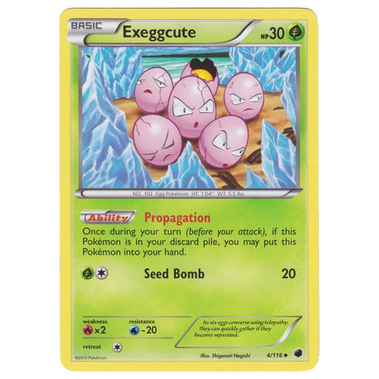 Pokemon - Black & White - Plasma Freeze - Exeggcute - 004/116