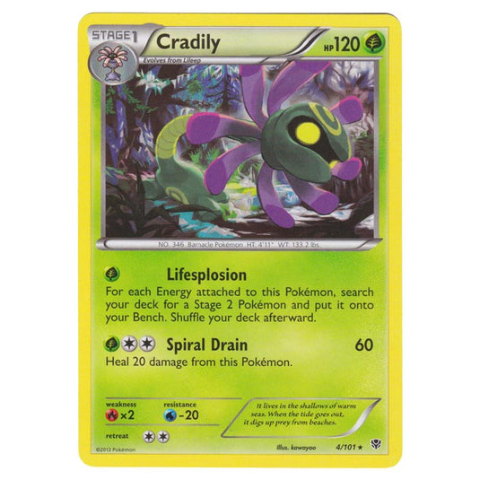 Pokemon - Black & White - Plasma Blast - Cradily - 004/101