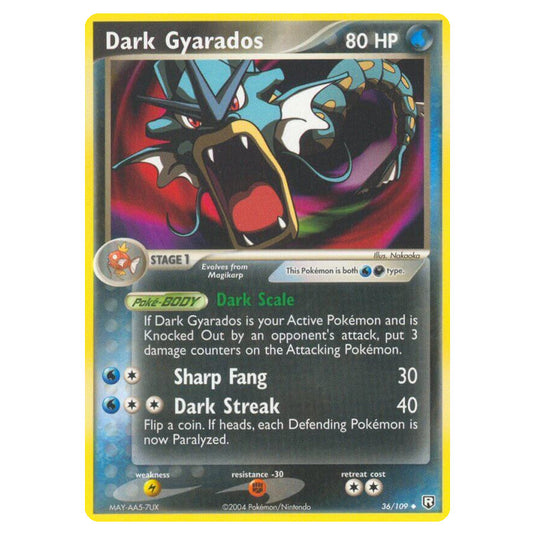 Pokemon - EX Team Rocket Returns - Dark Gyarados - 036/109