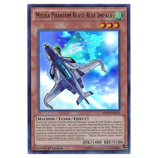 Yu-Gi-Oh! - 2014 Mega-Tin Mega Pack - Mecha Phantom Beast Blue Impala (Ultra Rare) MP14-EN076