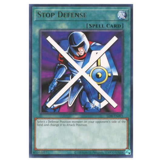 Yu-Gi-Oh! - Legend of Blue Eyes White Dragon (25th Anniversary Edition) - Stop Defense (Rare) - LOB25-EN095