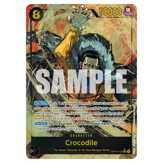One Piece - OP14 - The Azure Sea's Seven - Crocodile - OP14-120a