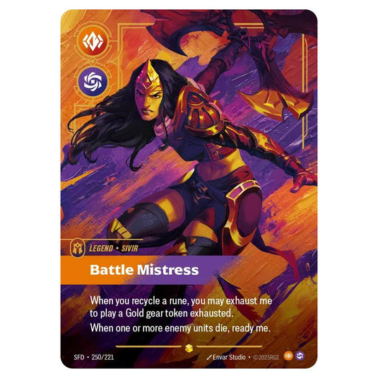 Riftbound: League of Legends TCG - Spiritforged - Sivir - Battle Mistress - 250/221