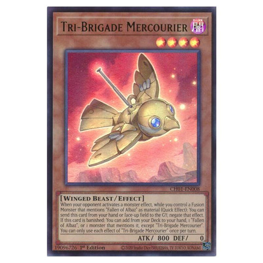 Yu-Gi-Oh! - The Chronicles Deck - The Fallen & The Virtuous - Tri-Brigade Mercourier (Ultra Rare) - CH01-EN008