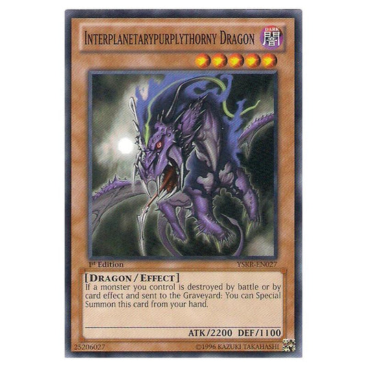 Yu-Gi-Oh! - Starter Deck - Kaiba Reloaded - Interplanetarypurplythorny Dragon (Common) YSKR-EN027