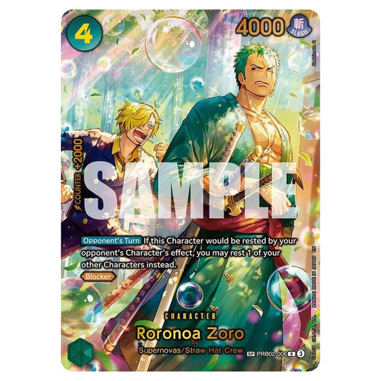 One Piece - OP14 - The Azure Sea's Seven - Roronoa Zoro - PRB02-006