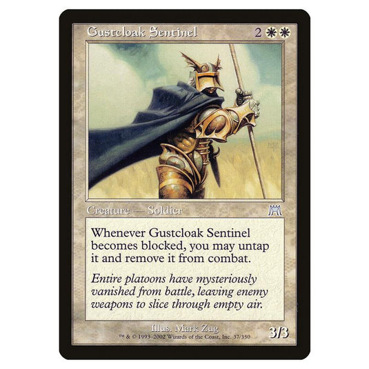Magic The Gathering - Onslaught - Gustcloak Sentinel - 37/350