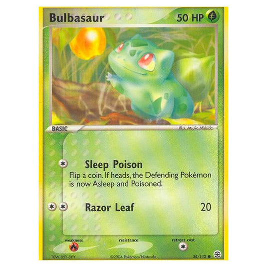 Pokemon - EX Series - FireRed & LeafGreen - Bulbasaur - 54/112