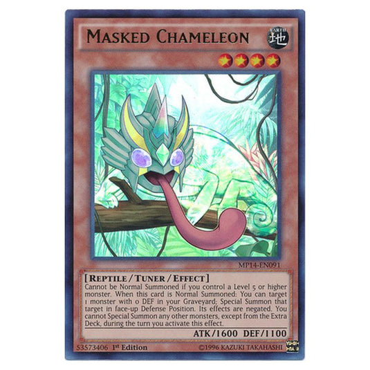 Yu-Gi-Oh! - 2014 Mega-Tin Mega Pack - Masked Chameleon (Ultra Rare) MP14-EN091