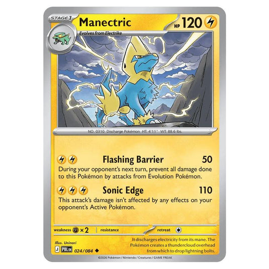 Pokemon - Mega Evolution - Pitch Black - Manectric - 024/084