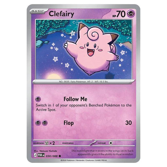 Pokemon - Mega Evolution - Perfect Order - Clefairy - 030/088