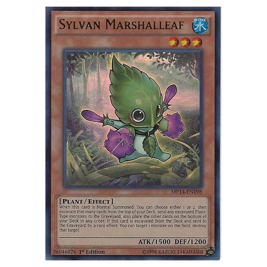 Yu-Gi-Oh! - 2014 Mega-Tin Mega Pack - Sylvan Marshalleaf (Ultra Rare) MP14-EN198