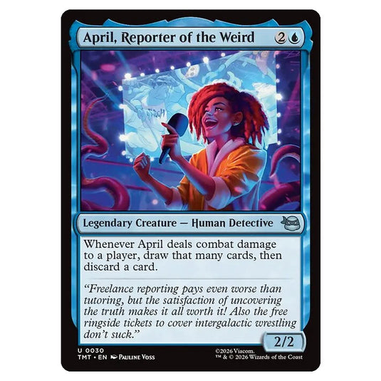 Magic The Gathering - Teenage Mutant Ninja Turtles - April, Reporter of the Weird - 0030