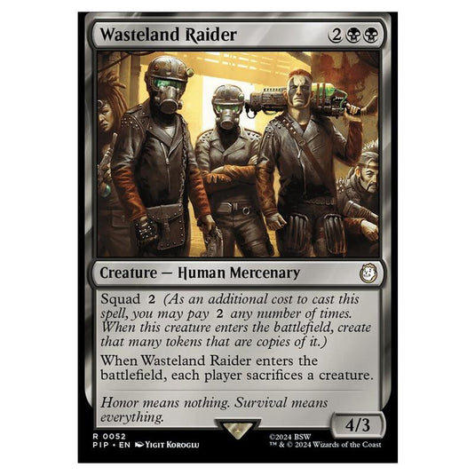 Magic The Gathering - Universes Beyond - Fallout - Wasteland Raider - 0052