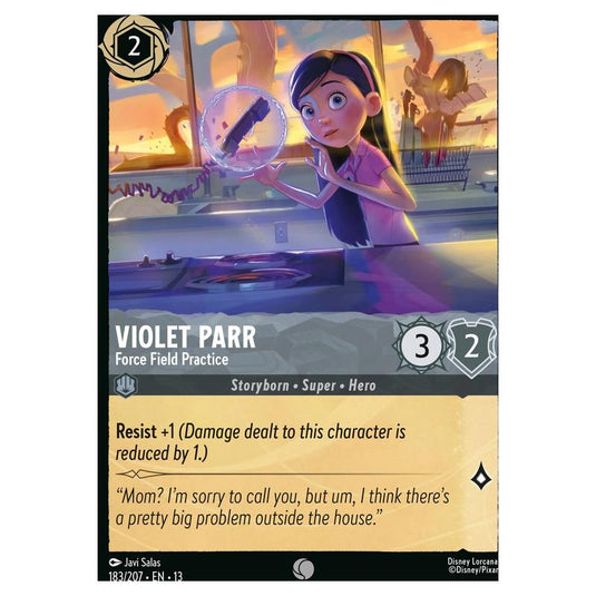 Lorcana - Attack of the Vine! - Violet Parr - Force Field Practice (Common) - 183/207