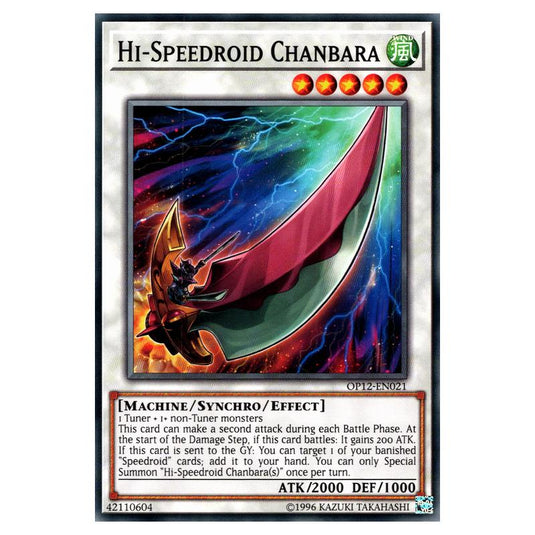Yu-Gi-Oh! - OTS Tournament Pack 12 - Hi-Speedroid Chanbara (Common) OP12-EN021