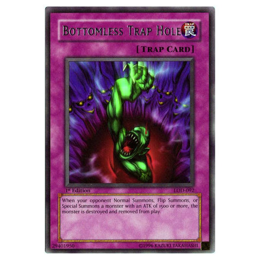Yu-Gi-Oh! - Legacy of Darkness - Bottomless Trap Hole (Rare) LOD-092
