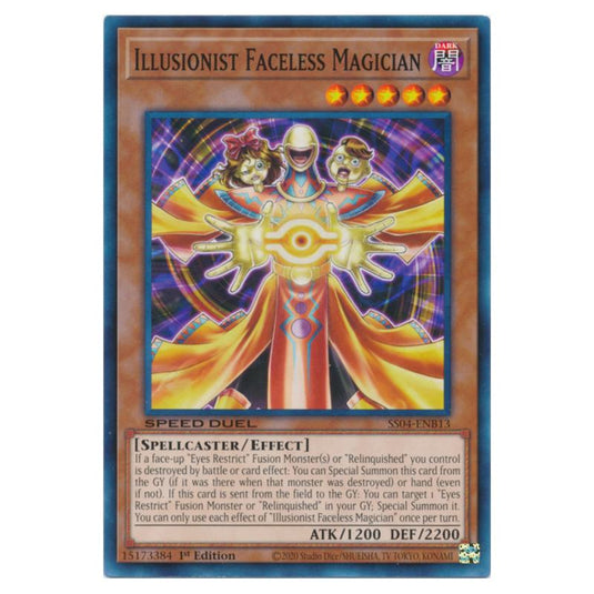 Yu-Gi-Oh! - Speed Duel Starter Decks - Match of the Millennium - Illusionist Faceless Magician (Common) SS04-ENB13