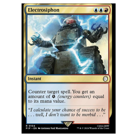 Magic The Gathering - Universes Beyond - Fallout - Electrosiphon - 0104