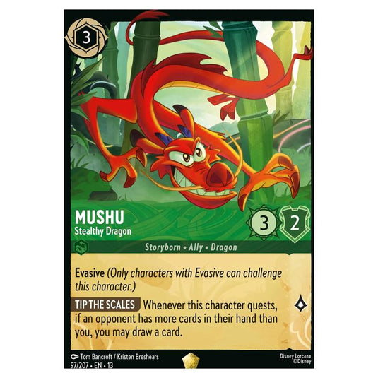 Lorcana - Attack of the Vine! - Mushu - Stealthy Dragon (Legendary) - 97/207