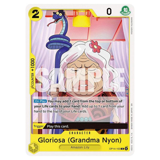 One Piece - OP14 - The Azure Sea's Seven - Gloriosa (Grandma Nyon) - OP14-103