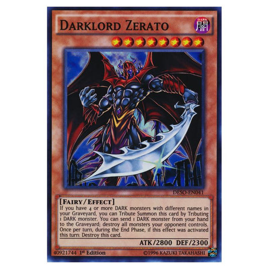 Yu-Gi-Oh! - Destiny Soldiers - Darklord Zerato (Super Rare) DESO-EN041