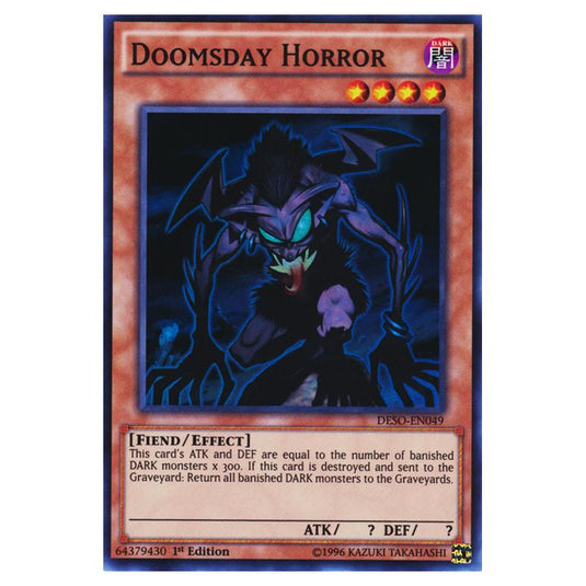 Yu-Gi-Oh! - Destiny Soldiers - Doomsday Horror (Super Rare) DESO-EN049