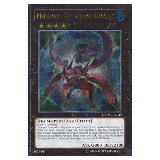 Yu-Gi-Oh! - Galactic Overlord - Number 32: Shark Drake (Ultimate Rare) GAOV-EN042
