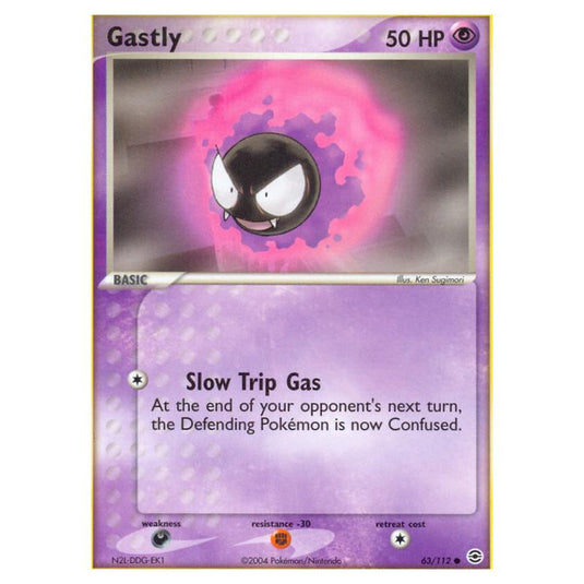 Pokemon - EX Series - FireRed & LeafGreen - Gastly - 63/112