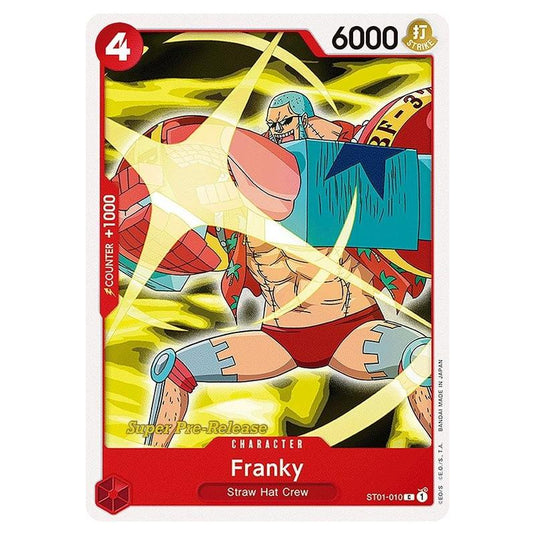 One Piece - ST-01: Starter Deck - Straw Hat Crew - Super Pre-Release - Franky - ST01-010p