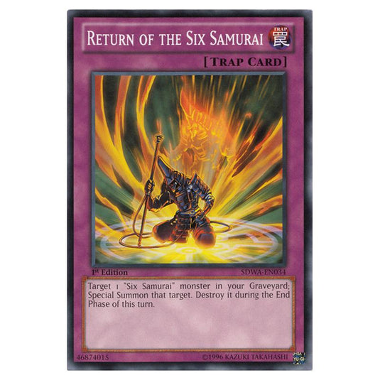 Yu-Gi-Oh! - Samurai Warlords Structure Deck - Return of the Six Samurai (Common) SDWA-EN034